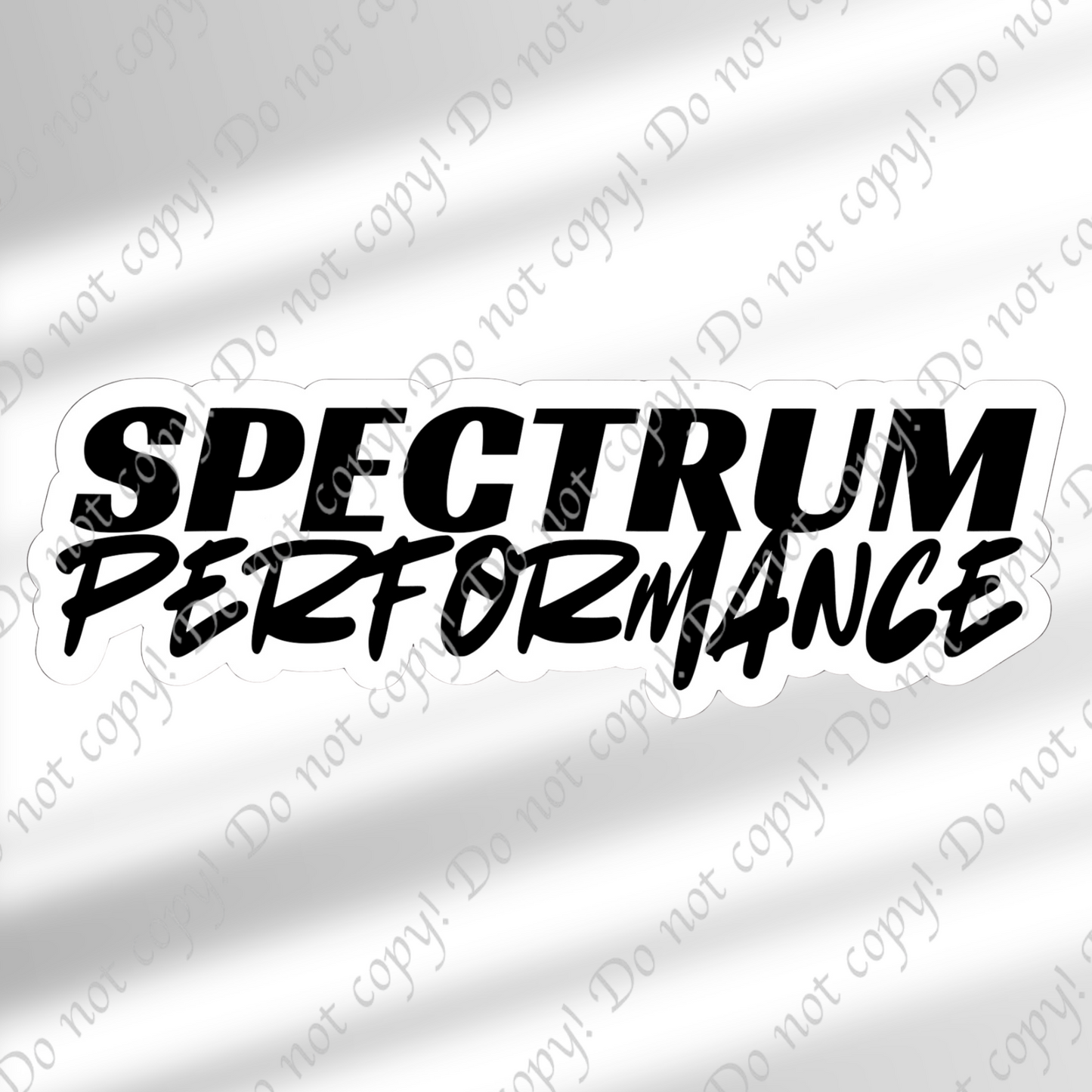 Spectrum Performance Sticker